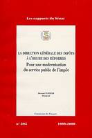 Impressions. 1999-2000 / Sénat., Rapport d'information sur les missions fiscales de la Direction générale des impôts, 205