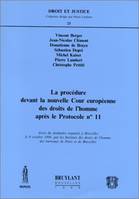 LA PROCÉDURE DEVANT LA NOUVELLE COUR EUROPÉENNE DES DROITS DE L'HOMME APRÈS LE P