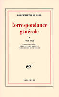 Correspondance générale / Roger Martin Du Gard., X, 1951-1958, Correspondance générale (Tome 10-1951-1958), 1951-1958