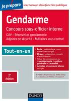 Le concours Gendarme sous-officier interne - 2e éd. - Tout-en-un, Tout-en-un