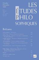 Les études philosophiques 2000 - n° 4, Bolzano