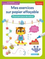 Mes exercices sur papier effaçable - Premiers jeux de calcul (4-5 a.)