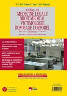 58E REUNION DE L'ASSOCIATION IBFS BELGIQUE 2018-JML 4-2019, JOURNAL DES INSTITUTS DE MEDECINE LEGALE VOL 62 N°4-2019