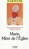 Marie, mère de l'Eglise