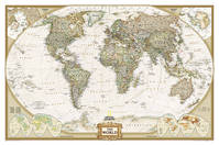 Planisphère Monde antique - National Geographic (en anglais) 117 x 76 cm