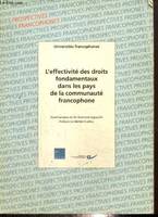 Colloque international : L'effectivité des droits fondamentaux dans les pays de la communauté francophone