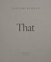 VICTOR BURGIN (ÉDITION ANGLAISE), that!