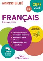 CRPE 2025 - Français - Epreuve écrite (M2), Le seul manuel relu et approuvé par le Projet Voltaire + Parcours de révisions interactifs !