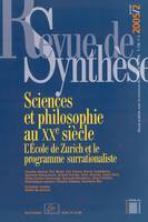 Sciences et philosophie au XXe siècle- L'École de Zurich et le programme surrationaliste, Sciences et Philosophie au Xx Siècle