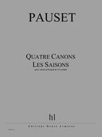 Canons (4) - Les Saisons, Violon principal et 13 cordes