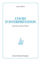 COURS D'INTERPRETATION. PRESENTATION D'ANTOINE GOLEA. (1934)