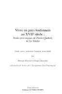 Vivre en pays toulonnais au XVII° siècle