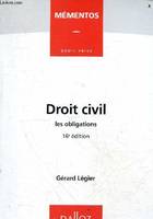 Droit civil les obligations - Mémentos droit privé - 16e édition., les obligations