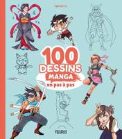 Mon grand livre de dessin 100 dessins manga en pas à pas