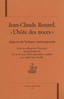 Jean-Claude Renard, l'hôte des noces - aspects du lyrisme contemporain, aspects du lyrisme contemporain