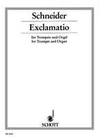 Exclamatio, trumpet and organ. Partition d'exécution.