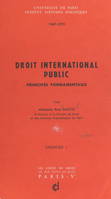 Droit international public (1). Principes fondamentaux