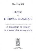 Leçons de thermodynamique