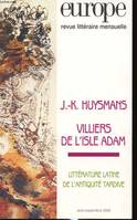 EUROPE HUYSMANS/VILLIERS DE L'ISLE-ADAM N916-917 AOUT-SEPTEMBRE 2005 [Misc. Supplies] COLLECTIFS, J.-K. Huysmans, Villiers de l'Isle-Adam, J.-K. Huysmans, Villiers de l'Isle-Adam