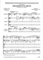 Benedictus Deus, mixed choir (SATB) a cappella. Partition de chœur.
