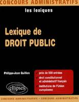 Lexique de droit public