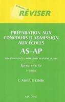 Préparation aux concours d'admission aux écoles AS-AP, aides-soignant(e)s et auxiliaires de puériculture