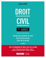 Droit civil 1re année, Introduction générale au droit - Droit des personnes - Droit de la famille