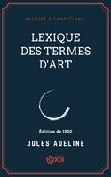 Lexique des termes d'art