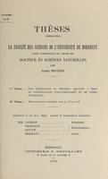 Les ostracodes du Miocène aquitain : essai de paléoécologie stratigraphique et de paléogéographie, Suivi de Propositions données par la Faculté : contribution à la connaissance des caractéristiques de la radioactivité naturelle de diverses formations s...