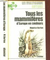 Tous les mammifères d'Europe en couleurs - 