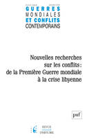 Gmcc 2020-2, n.278, NOUVELLES RECHERCHES : DE LA PREMIÈRE GUERRE MONDIALE À LA CRISE LIBYENNE
