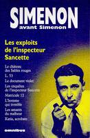 Simenon avant Simenon., Les exploits de l'inspecteur Sancette