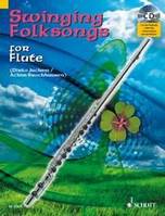 Swinging Folksongs for Flute, + CD avec playbacks et partie de piano à imprimer. flute.