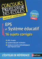 EPS et système éducatif - Annales corrigées 2015