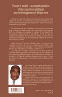 Pouvoir et société: Les masses populaires et leurs aspirations politiques pour le développement en Afrique noire, les masses populaires et leurs aspirations politiques pour le développement en Afrique noire