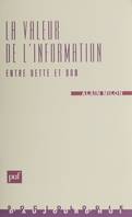 La Valeur de l'information : entre dette et don, Critique de l'économie de l'information