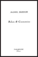 RELEVES ET COMMENTAIRES - Daniel Dezeuze