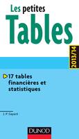 Les petites Tables 2013/14 - 17 tables financières et statistiques, 17 tables financières et statistiques