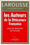 Les auteurs de la littérature française