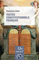 Textes constitutionnels français