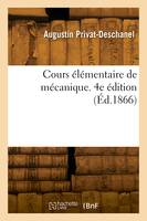 Cours élémentaire de mécanique. 4e édition