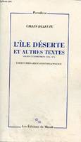 L'Île déserte. Textes et entretiens 1953-1974, textes et entretiens, 1953-1974