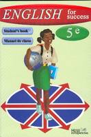 English for success 5e, livre de l'élève