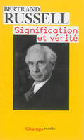 Signification et vérité