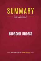 Summary: Blessed Unrest, Review and Analysis of Paul Hawken's Book