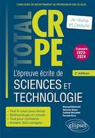 Réussir l'épreuve écrite de sciences et technologie - CRPE - Concours 2023-2024 - 2e édition