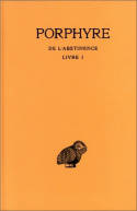 De l'Abstinence. Tome I : Introduction. Livre I, Tome I : Introduction. - Livre I.