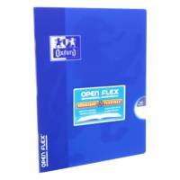 OXFORD Cahier OpenFlex 17x22 Grands Carreaux Seyès 140 Pages Agrafées Couverture Polypro Coloris Assortis