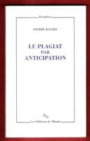 Le plagiat par anticipation