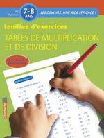 Les devoirs - Feuilles d'ex. multiplication / division (7-8 a.)
